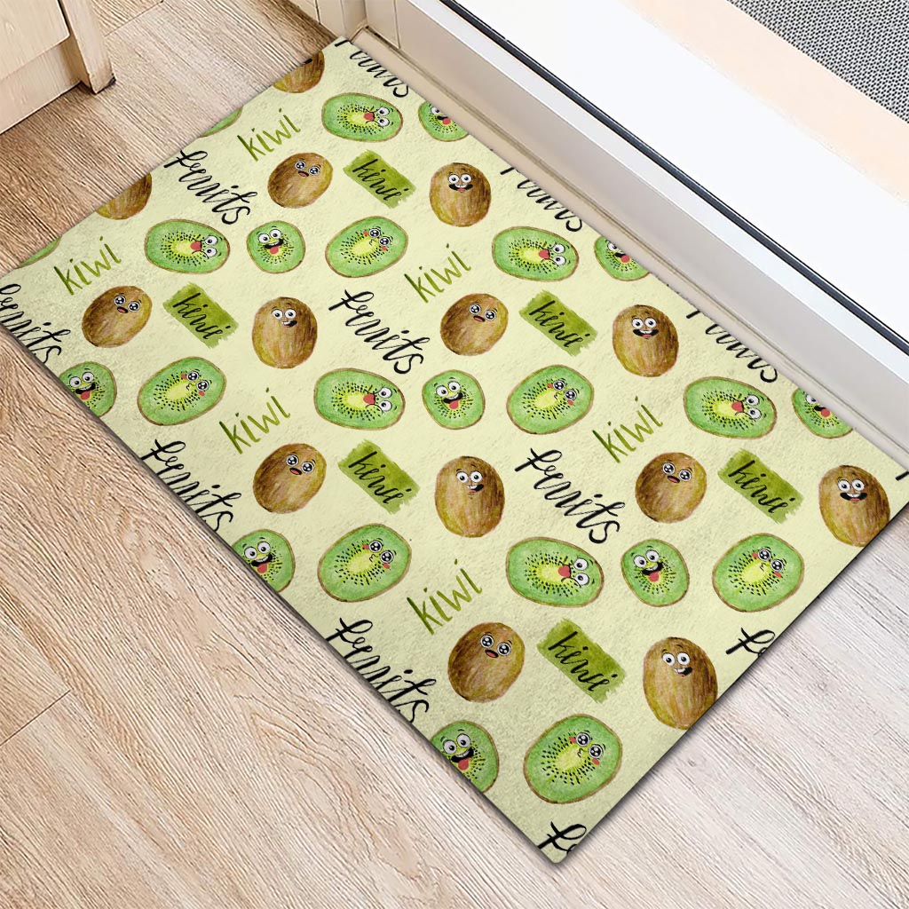 Kiwi Cute Humorous Rubber Doormat New Zealand Fruit DT02 - Polynesian Pride
