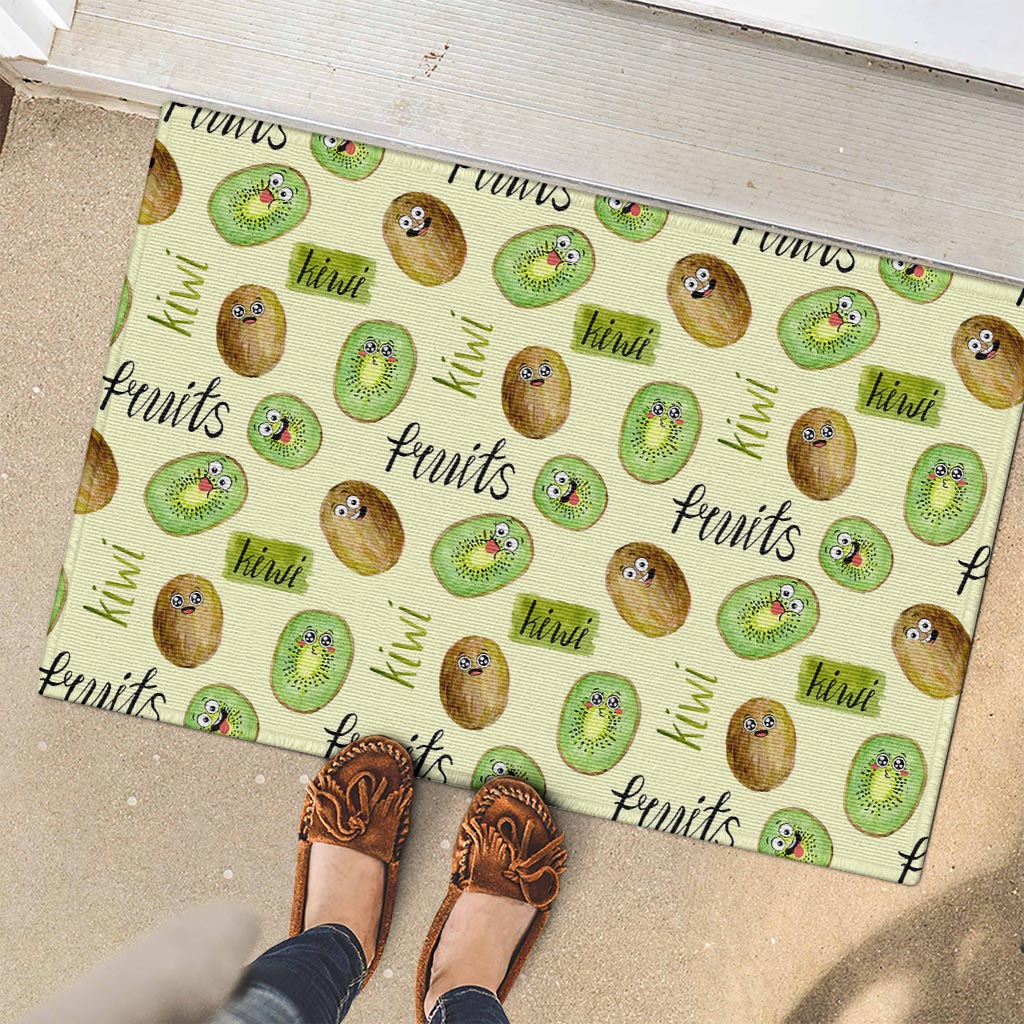 Kiwi Cute Humorous Rubber Doormat New Zealand Fruit DT02 - Polynesian Pride