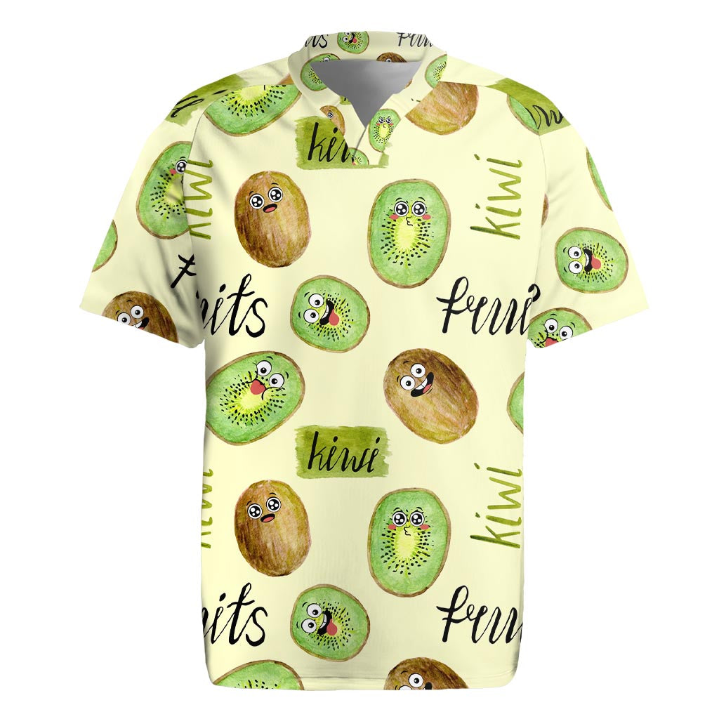 Kiwi Cute Humorous Rugby Jersey New Zealand Fruit DT02 Yellow - Polynesian Pride