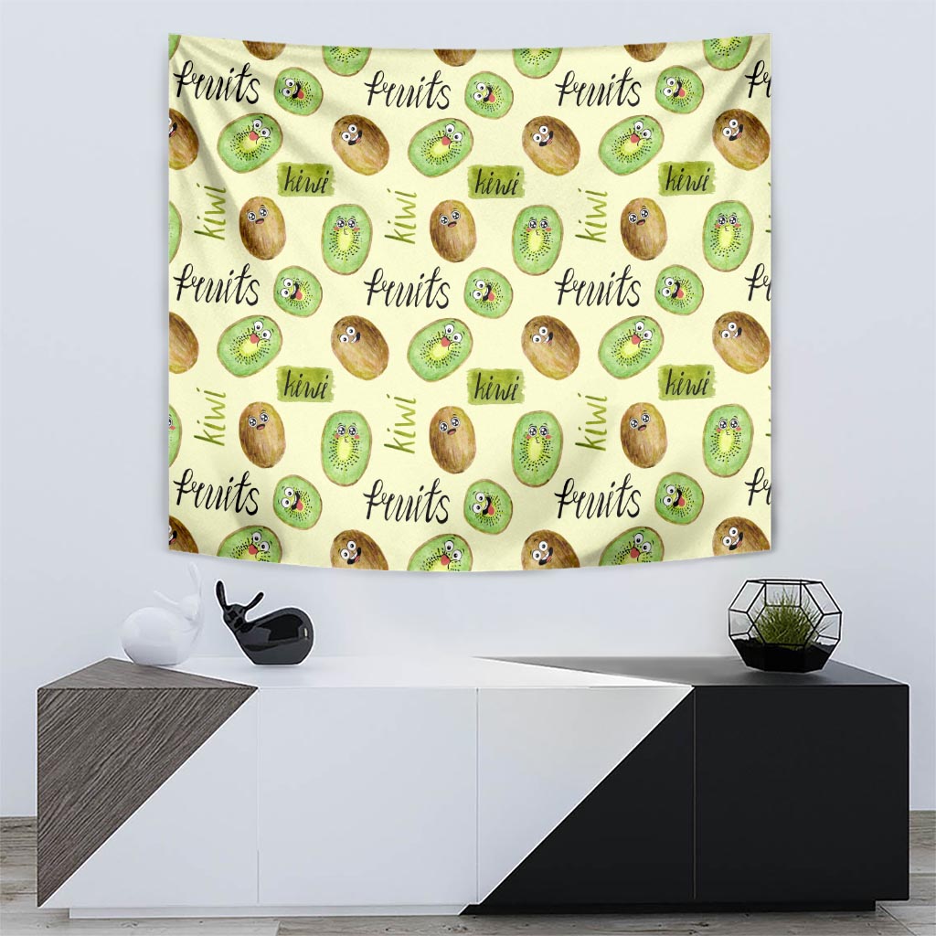 Kiwi Cute Humorous Tapestry New Zealand Fruit DT02 - Polynesian Pride