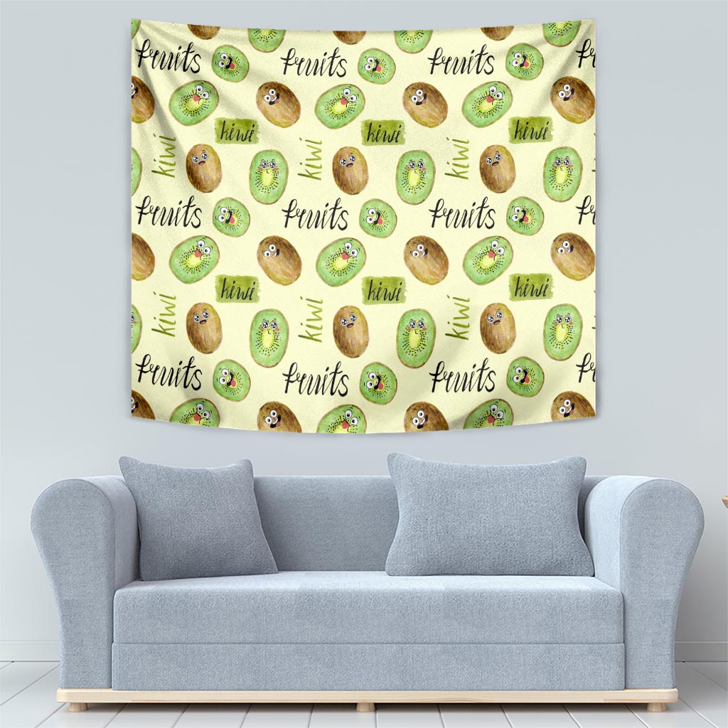 Kiwi Cute Humorous Tapestry New Zealand Fruit DT02 - Polynesian Pride