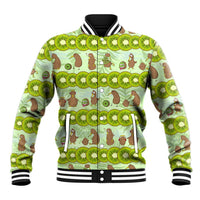 New Zealand Kiwi Fruit Witty Kiwi Bird Baseball Jacket DT02 Unisex Green - Polynesian Pride