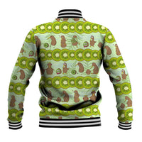 New Zealand Kiwi Fruit Witty Kiwi Bird Baseball Jacket DT02 - Polynesian Pride