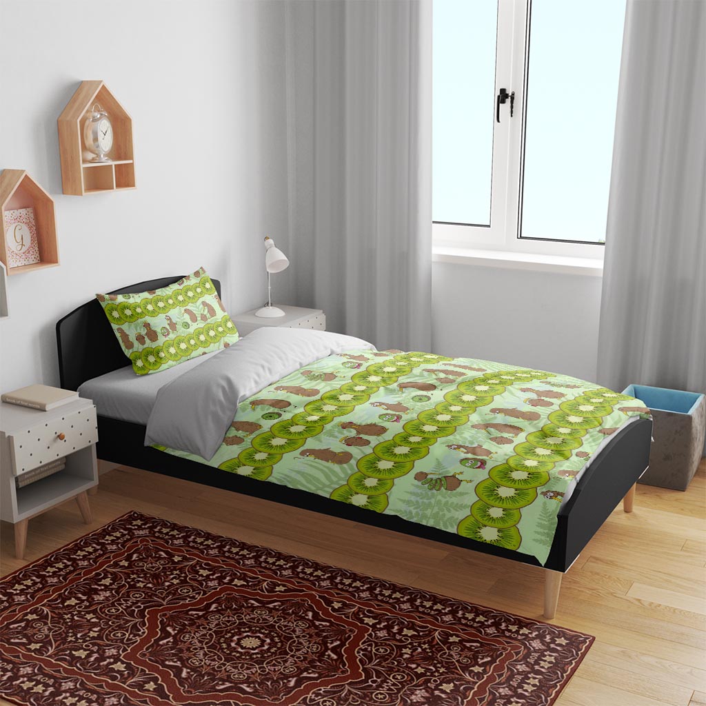 New Zealand Kiwi Fruit Witty Kiwi Bird Bedding Set DT02 - Polynesian Pride