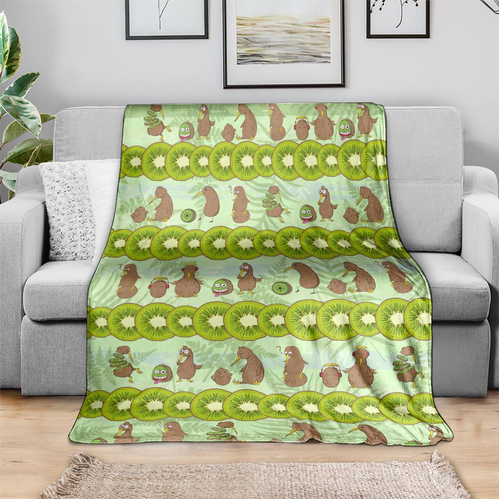 New Zealand Kiwi Fruit Witty Kiwi Bird Blanket DT02 - Polynesian Pride