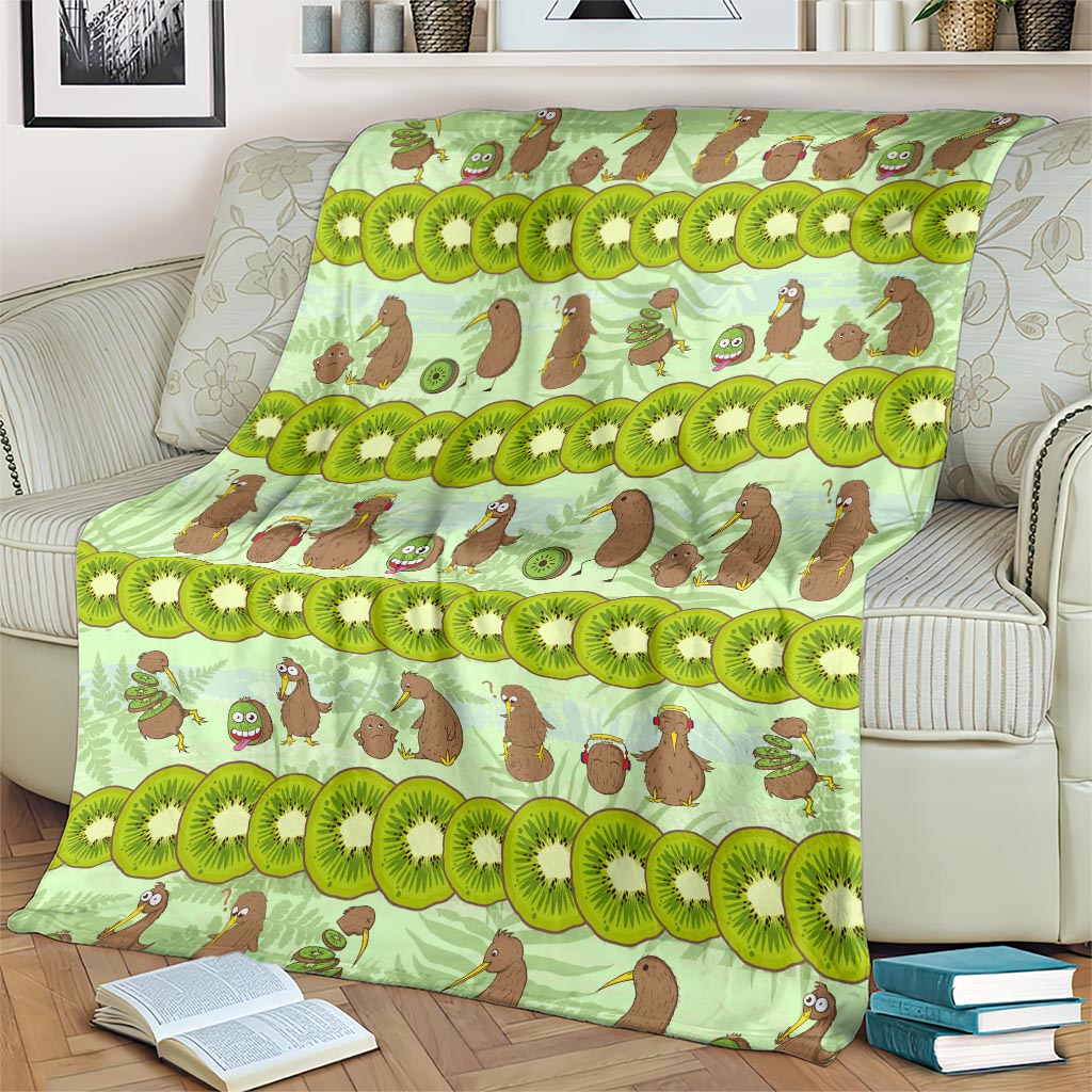 New Zealand Kiwi Fruit Witty Kiwi Bird Blanket DT02 - Polynesian Pride