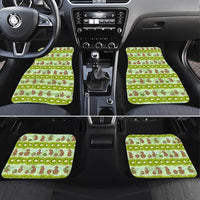 New Zealand Kiwi Fruit Witty Kiwi Bird Car Mats DT02 Set 4pcs Green - Polynesian Pride