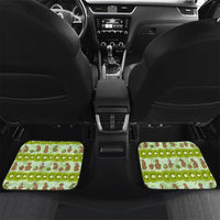 New Zealand Kiwi Fruit Witty Kiwi Bird Car Mats DT02 Set 2pcs - Back Green - Polynesian Pride