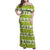 New Zealand Kiwi Fruit Witty Kiwi Bird Family Matching Off Shoulder Maxi Dress and Hawaiian Shirt