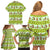 New Zealand Kiwi Fruit Witty Kiwi Bird Family Matching Off Shoulder Short Dress and Hawaiian Shirt