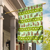 New Zealand Kiwi Fruit Witty Kiwi Bird Garden Flag DT02 House Flag Green - Polynesian Pride