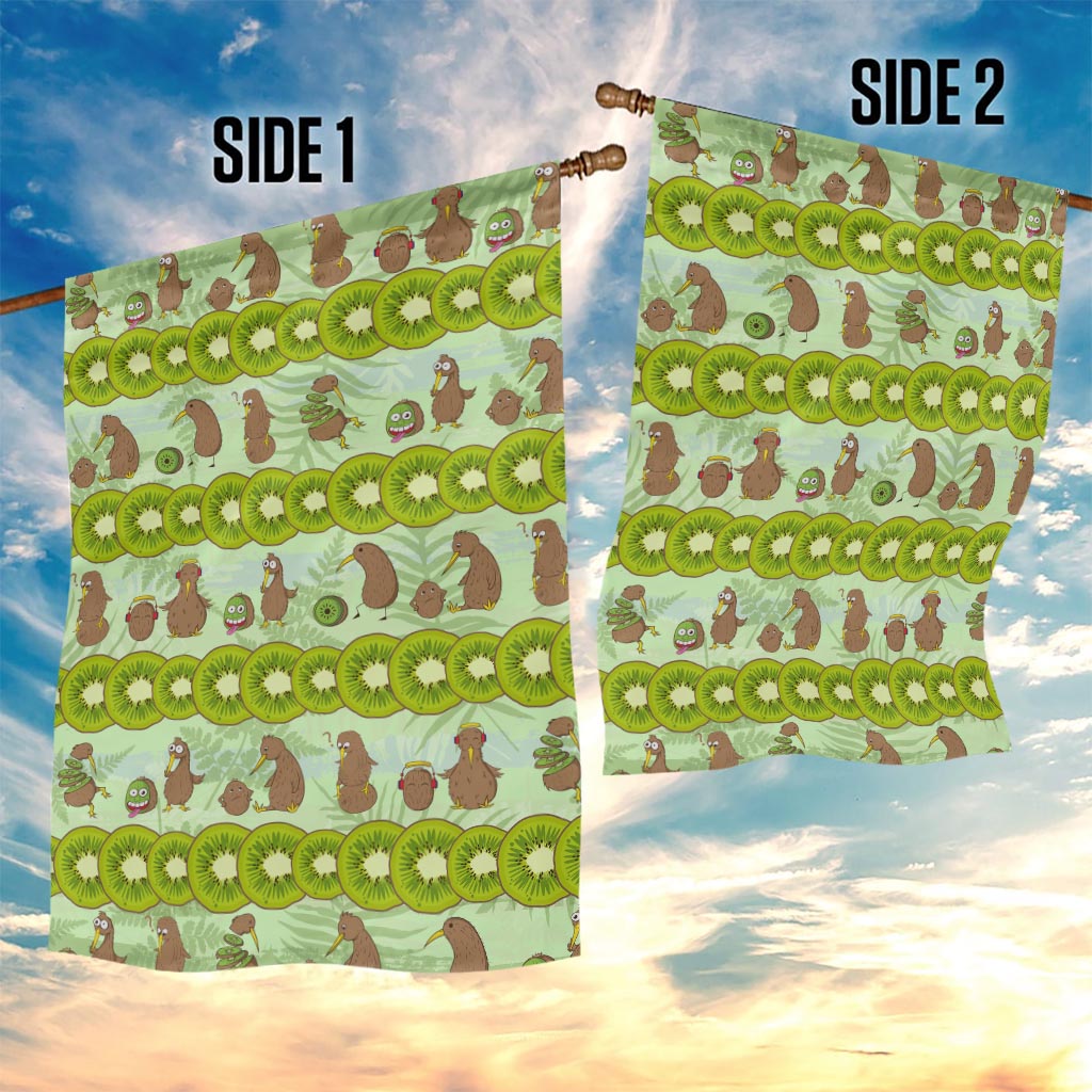 New Zealand Kiwi Fruit Witty Kiwi Bird Garden Flag DT02 - Polynesian Pride