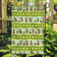 New Zealand Kiwi Fruit Witty Kiwi Bird Garden Flag DT02 Garden Flag Green - Polynesian Pride