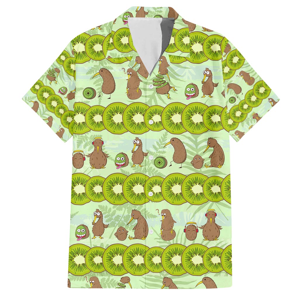 New Zealand Kiwi Fruit Witty Kiwi Bird Hawaiian Shirt DT02 Green - Polynesian Pride