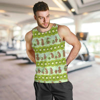 New Zealand Kiwi Fruit Witty Kiwi Bird Men Tank Top DT02 Green - Polynesian Pride