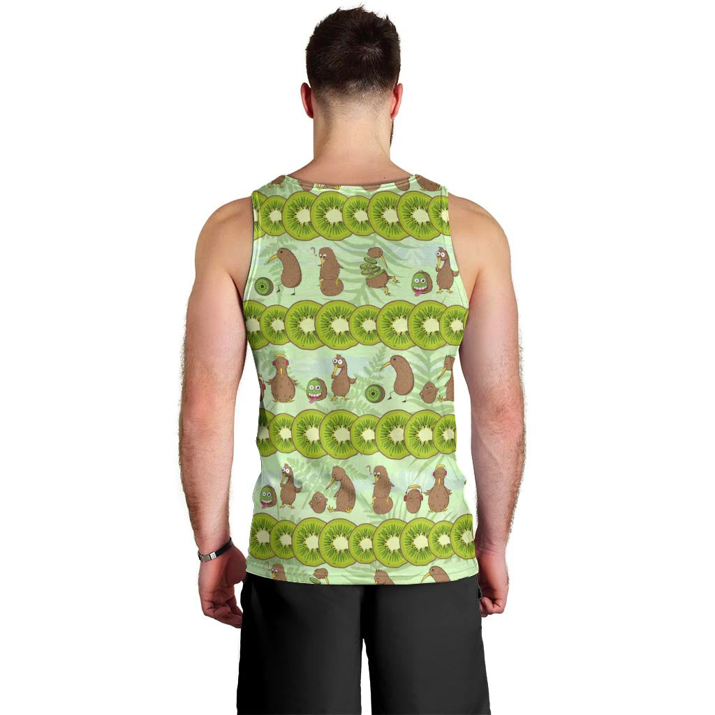 New Zealand Kiwi Fruit Witty Kiwi Bird Men Tank Top DT02 - Polynesian Pride