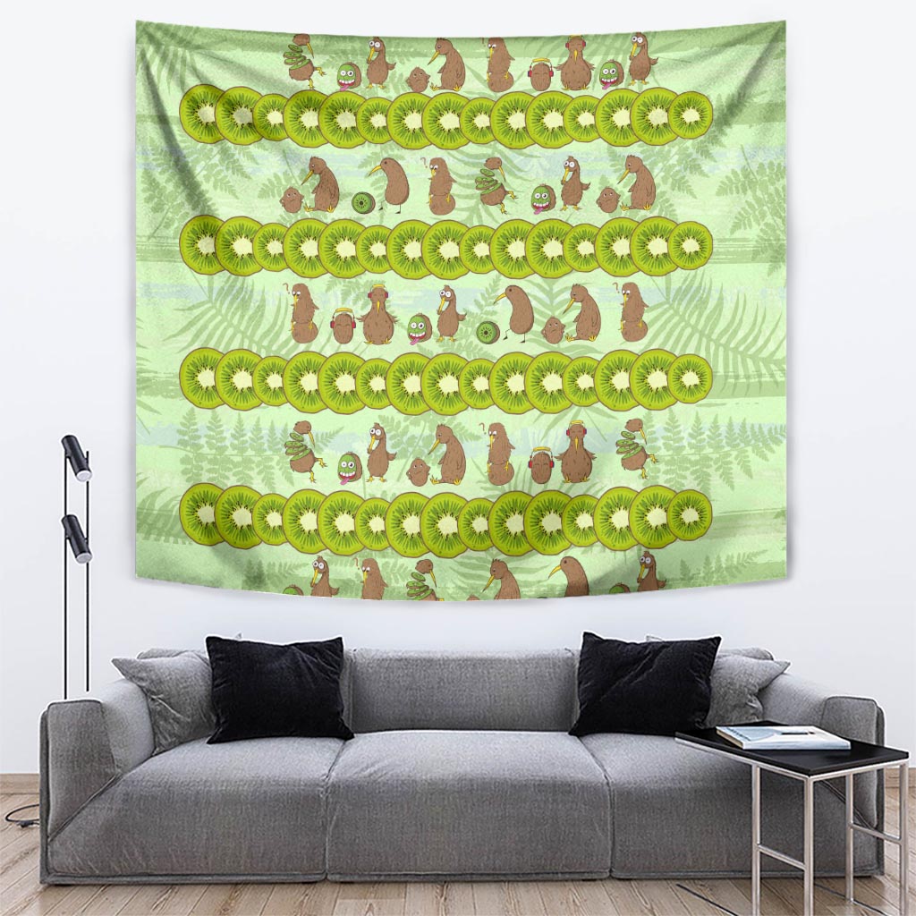 New Zealand Kiwi Fruit Witty Kiwi Bird Tapestry