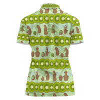 New Zealand Kiwi Fruit Witty Kiwi Bird Women Polo Shirt DT02 - Polynesian Pride