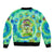 Just a Girl Who Loves Kiwis Bomber Jacket New Zealand Tie Dye