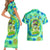 Just a Girl Who Loves Kiwis Couples Matching Short Sleeve Bodycon Dress and Hawaiian Shirt New Zealand Tie Dye