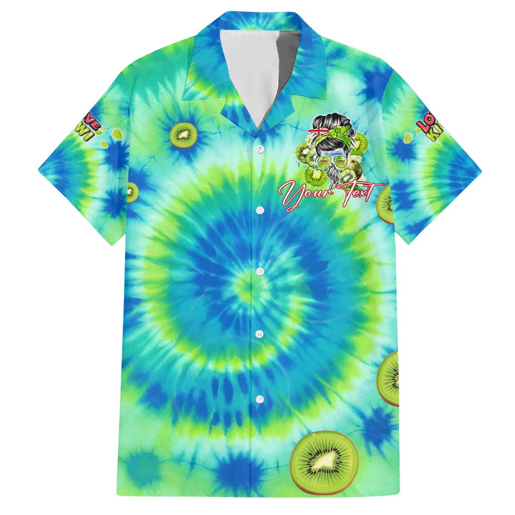 Just a Girl Who Loves Kiwis Hawaiian Shirt New Zealand Tie Dye DT02 Green - Polynesian Pride