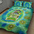 Just a Girl Who Loves Kiwis Quilt Bed Set New Zealand Tie Dye