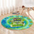 Just a Girl Who Loves Kiwis Round Carpet New Zealand Tie Dye