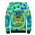 Just a Girl Who Loves Kiwis Sherpa Hoodie New Zealand Tie Dye