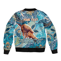 Hand In Hand Father's Day Polynesian Bomber Jacket Tribal Flower Pattern DT02 - Polynesian Pride