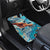 Hand In Hand Father's Day Polynesian Car Mats Tribal Flower Pattern