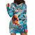 Hand In Hand Father's Day Polynesian Hoodie Dress Tribal Flower Pattern