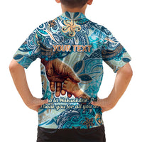 Hand In Hand Father's Day Polynesian Kid Hawaiian Shirt Tribal Flower Pattern DT02 - Polynesian Pride