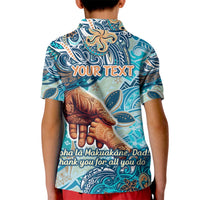 Hand In Hand Father's Day Polynesian Kid Polo Shirt Tribal Flower Pattern DT02 - Polynesian Pride