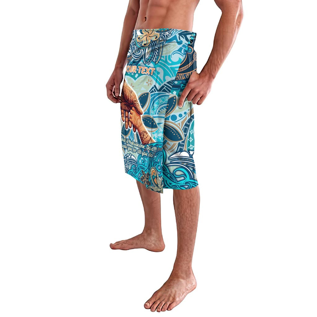 Hand In Hand Father's Day Polynesian Lavalava Tribal Flower Pattern DT02 - Polynesian Pride