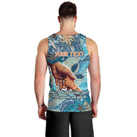 Hand In Hand Father's Day Polynesian Men Tank Top Tribal Flower Pattern DT02 - Polynesian Pride