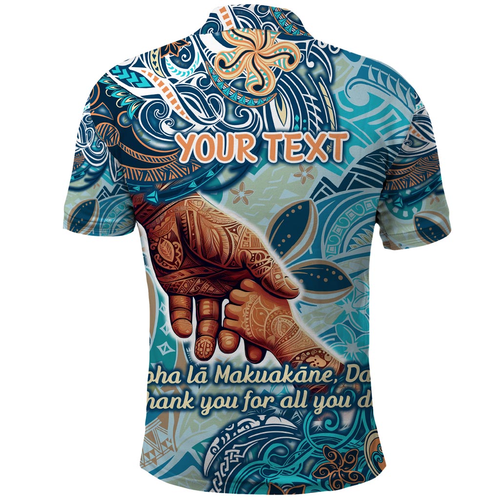 Hand In Hand Father's Day Polynesian Polo Shirt Tribal Flower Pattern DT02 - Polynesian Pride