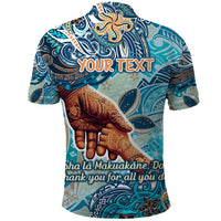 Hand In Hand Father's Day Polynesian Polo Shirt Tribal Flower Pattern DT02 - Polynesian Pride