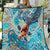 Hand In Hand Father's Day Polynesian Quilt Tribal Flower Pattern