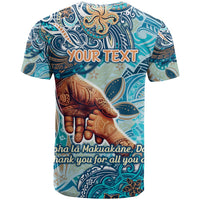 Hand In Hand Father's Day Polynesian T Shirt Tribal Flower Pattern DT02 - Polynesian Pride