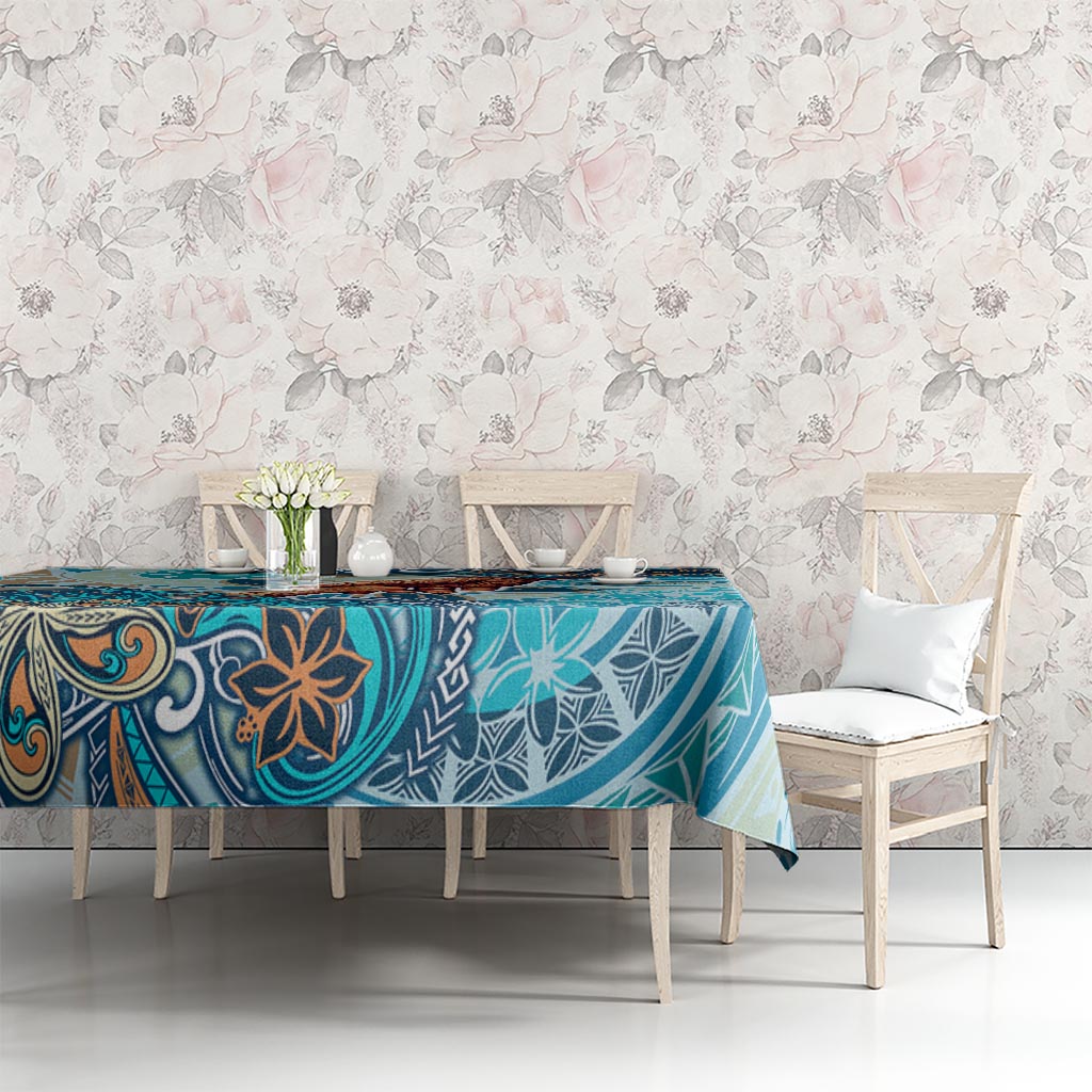 Hand In Hand Father's Day Polynesian Tablecloth Tribal Flower Pattern DT02 - Polynesian Pride