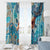 Hand In Hand Father's Day Polynesian Window Curtain Tribal Flower Pattern