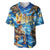 Hawaii Father's Day Baseball Jersey The Surfing Dad Polynesian Tattoo