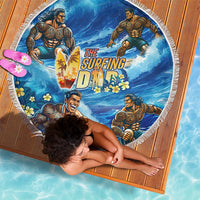 Hawaii Father's Day Beach Blanket The Surfing Dad Polynesian Tattoo DT02 - Polynesian Pride