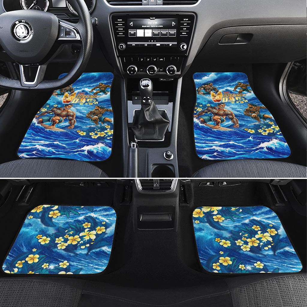 Hawaii Father's Day Car Mats The Surfing Dad Polynesian Tattoo