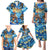 Hawaii Father's Day Family Matching Puletasi and Hawaiian Shirt The Surfing Dad Polynesian Tattoo