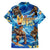 Hawaii Father's Day Family Matching Short Sleeve Bodycon Dress and Hawaiian Shirt The Surfing Dad Polynesian Tattoo