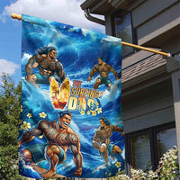 Hawaii Father's Day Garden Flag The Surfing Dad Polynesian Tattoo DT02 - Polynesian Pride