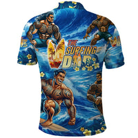 Hawaii Father's Day Polo Shirt The Surfing Dad Polynesian Tattoo DT02 - Polynesian Pride