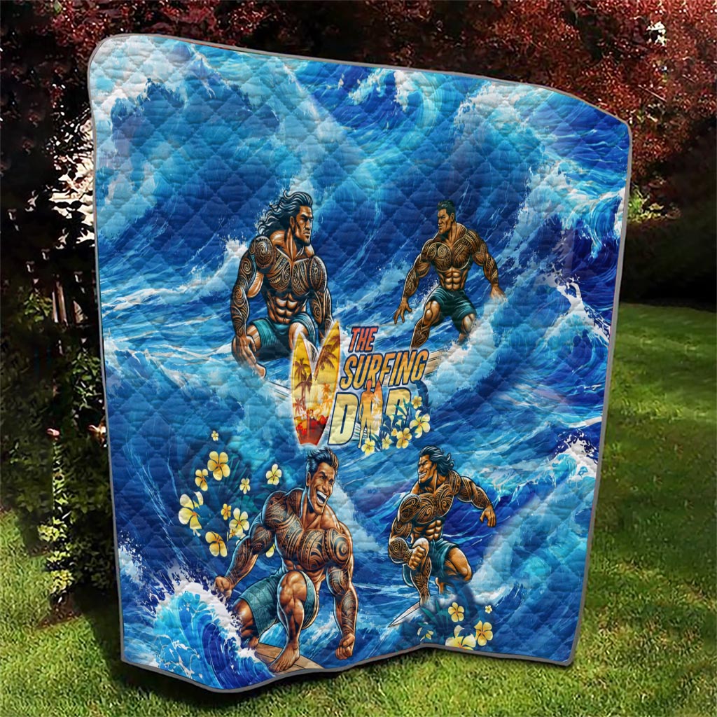 Hawaii Father's Day Quilt The Surfing Dad Polynesian Tattoo DT02 - Polynesian Pride