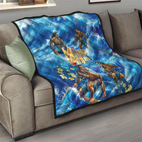 Hawaii Father's Day Quilt The Surfing Dad Polynesian Tattoo DT02 - Polynesian Pride